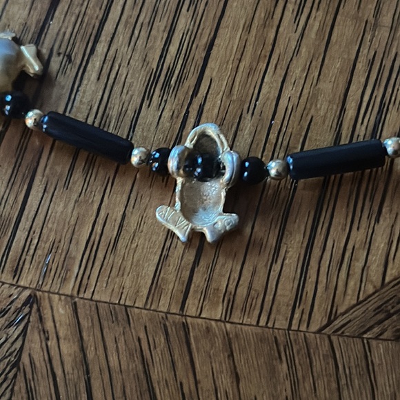 Vintage Alva Studio Black Onyx With Gold Tone Frogs - Picture 5 of 5